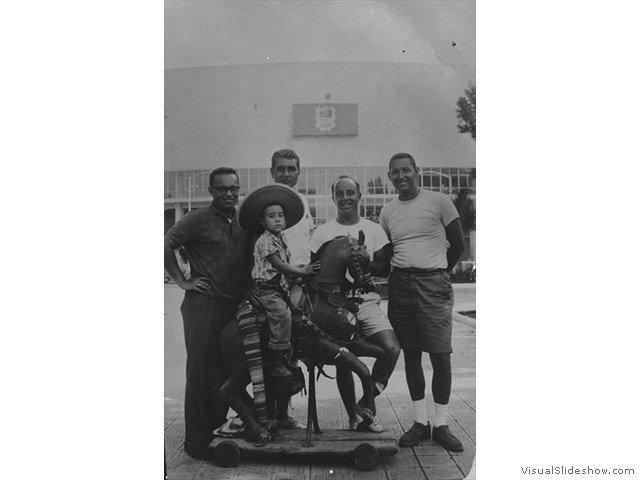 Manny, Larry?s son, Larry, me, and Norman in Ciudad Victoria, Mexico.