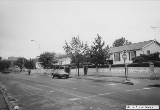 Jennings Street 2010. At the fence where the car is, Jake the Pickleman reigned supreme.